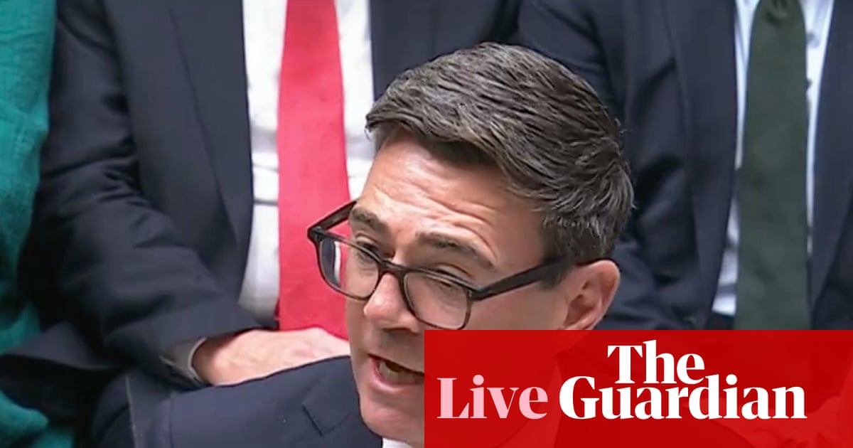 Burnham says Brexit brought ‘decade of low growth’ in first Commons address as prime minister – UK politics live | Politics