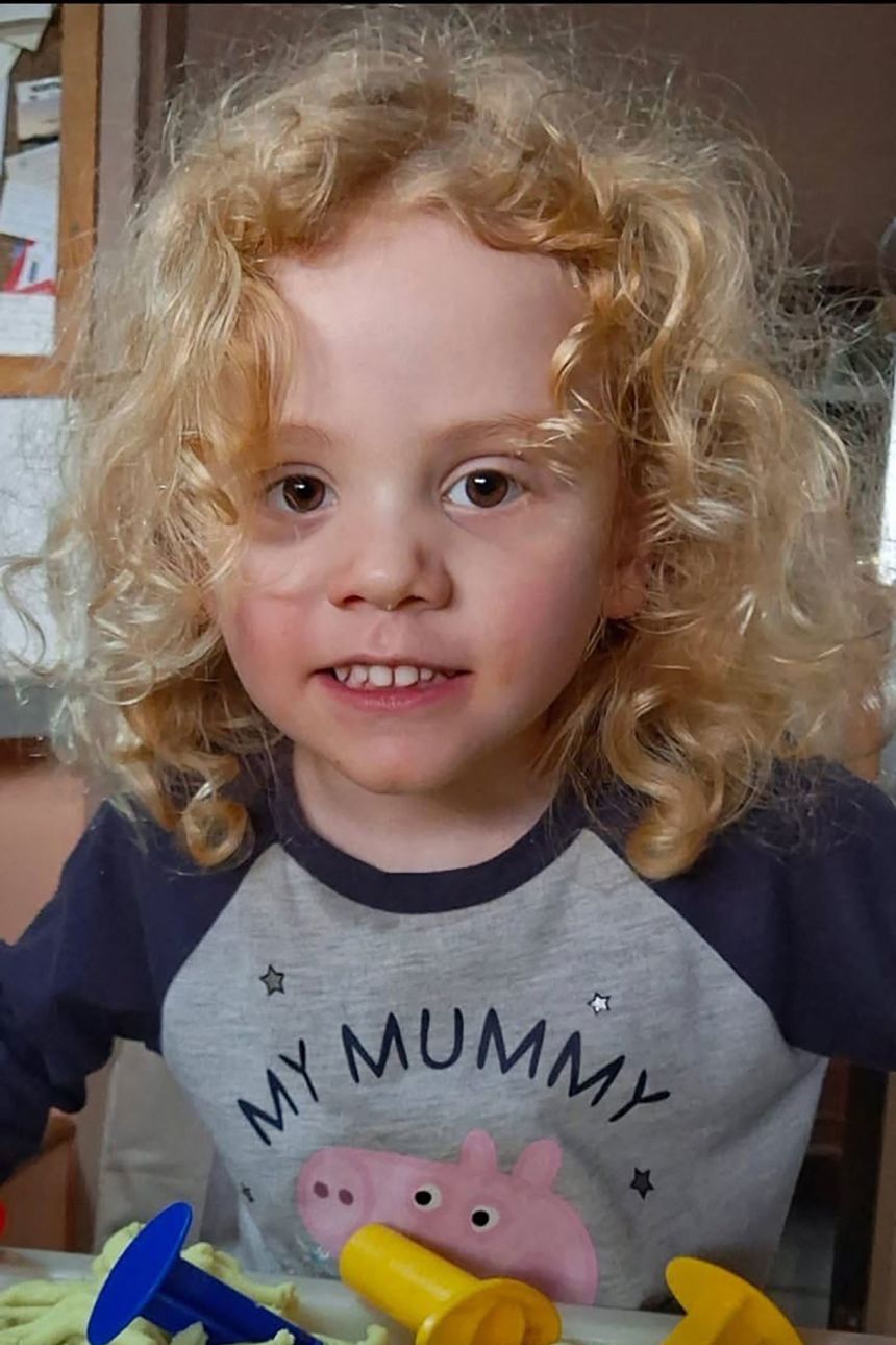 An undated photo released by police shows four-year-old Gus Lamont, who went missing from his family's farm in South Australia in late September 2025.