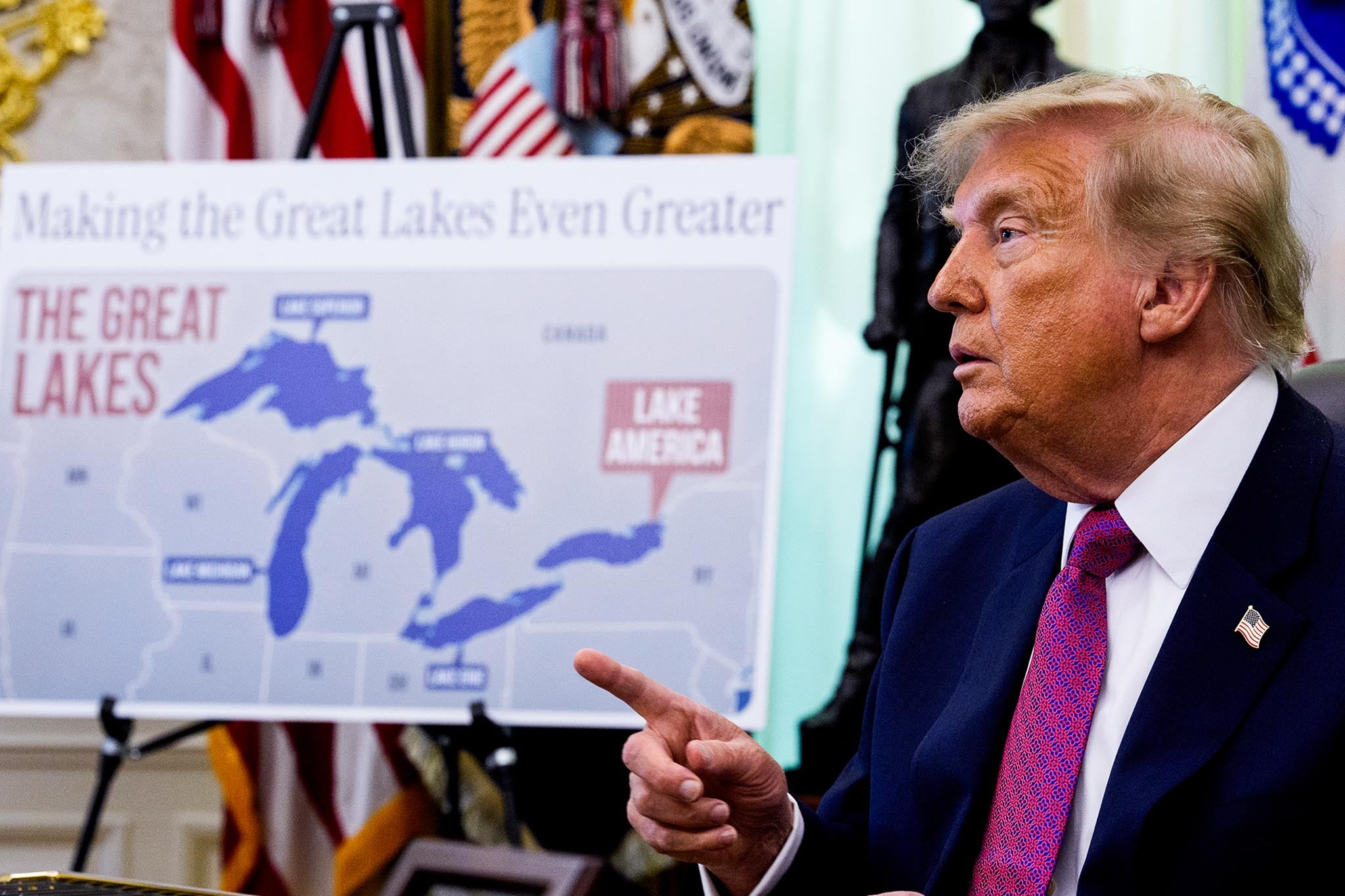 Trump announced the name change amid a bitter trade war with Canada
