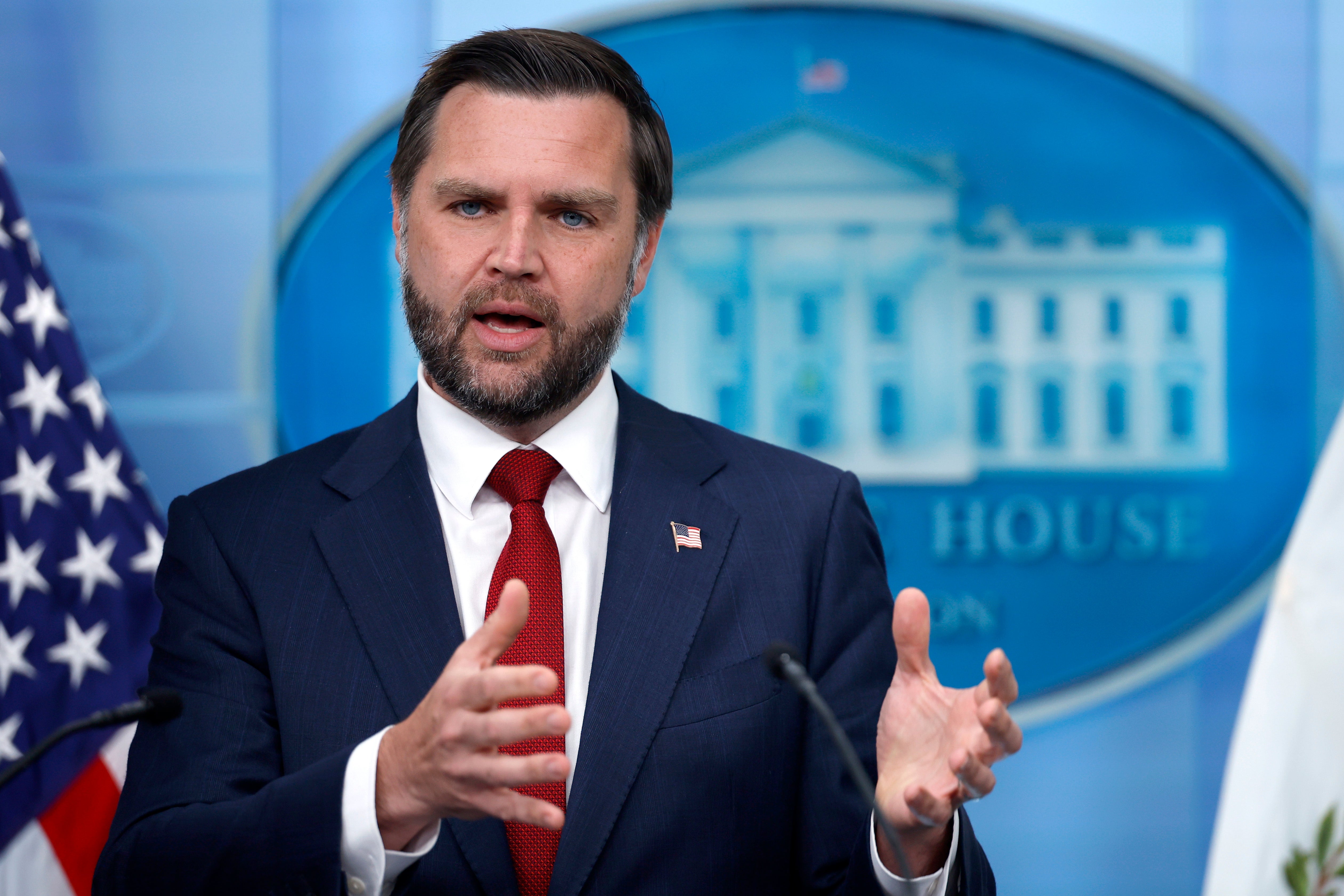 Vice President JD Vance returned to his side gig as fill-in for the White House press secretary on Thursday
