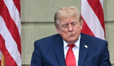 Internet mocks Trump and accuses him of falling asleep during 9/11 remembrance at the Pentagon