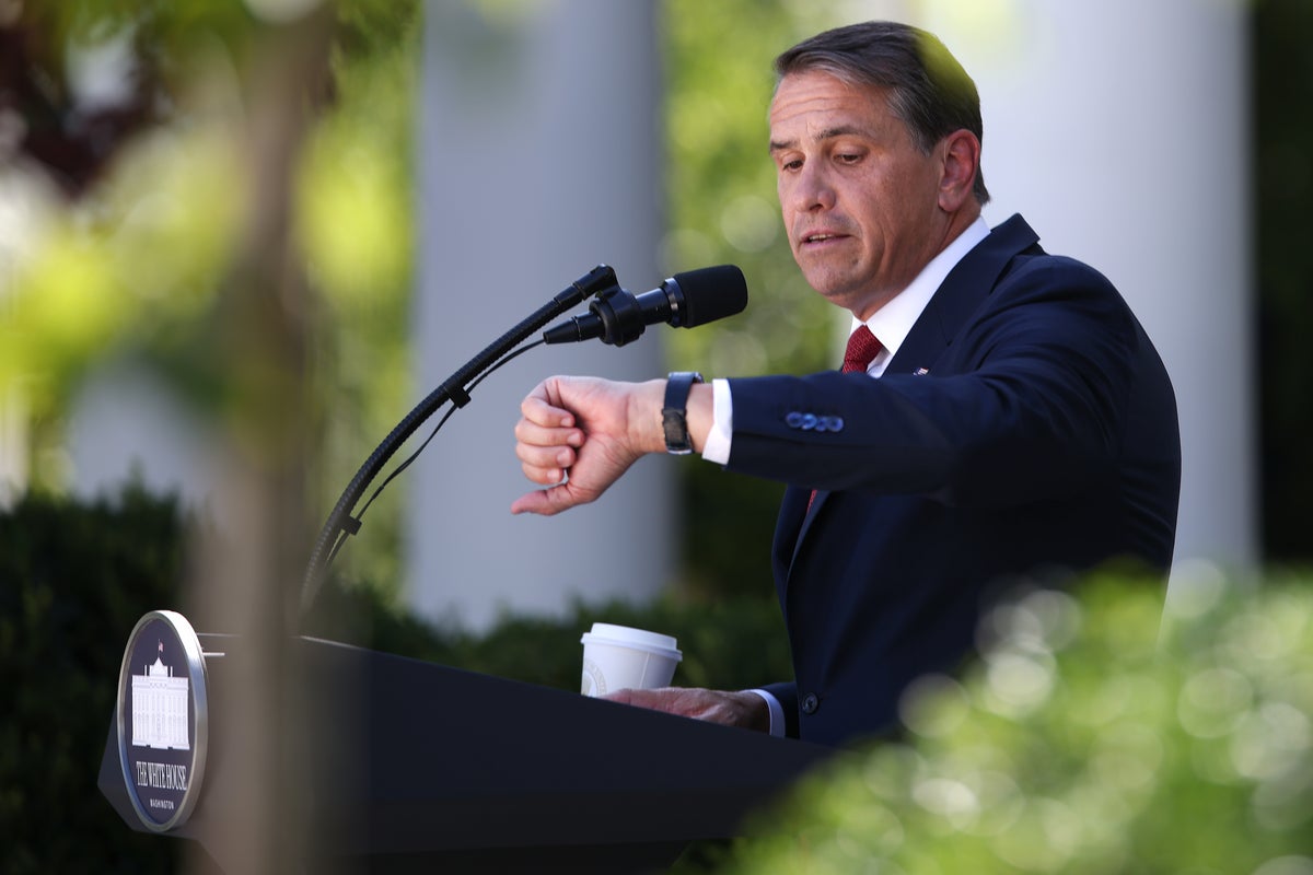 Trump AG Todd Blanche had some sweaty, non-reassuring words for Americans as he played Karoline Leavitt