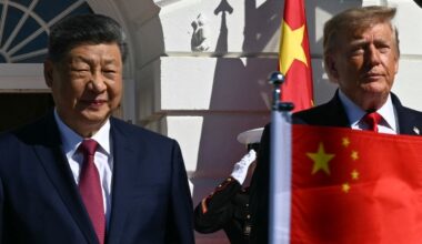 Trump’s scowl says it all as CNN and MS NOW return to White House for XI’s final day