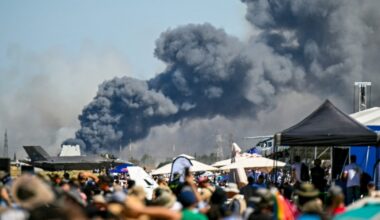 Greek air force jet crashes at annual aerial show near Athens