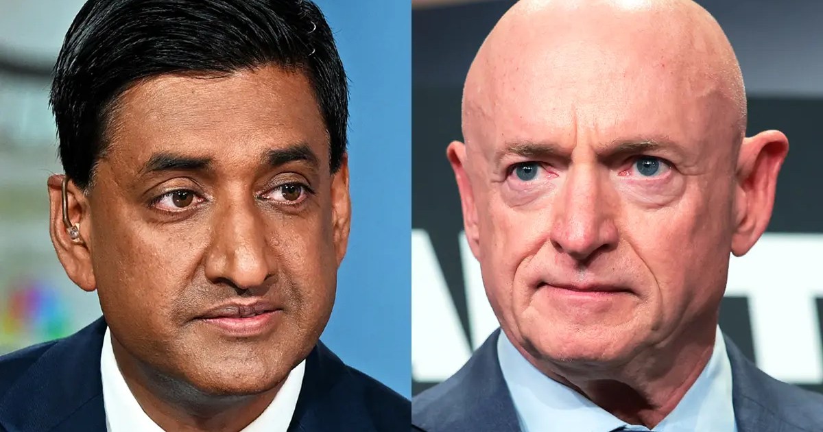 Sen. Mark Kelly, Rep. Ro Khanna plan to ask families about White House bid
