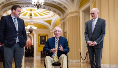 Mitch McConnell returns to the Senate after three-month absence
