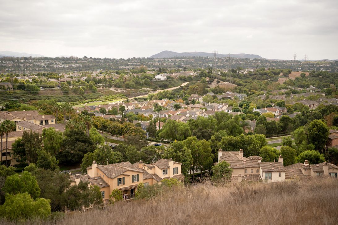 A view of a neighborhood is seen from the Ladera Ranch Trail on Friday, September 18, 2026.