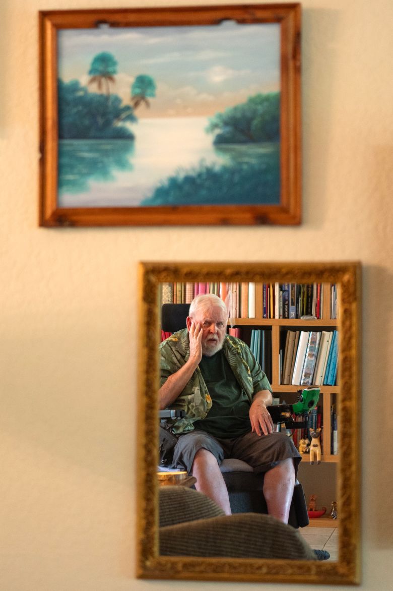 Ron McAndrew at his home. “I wish I’d never gone to Florida State Prison,” he says.