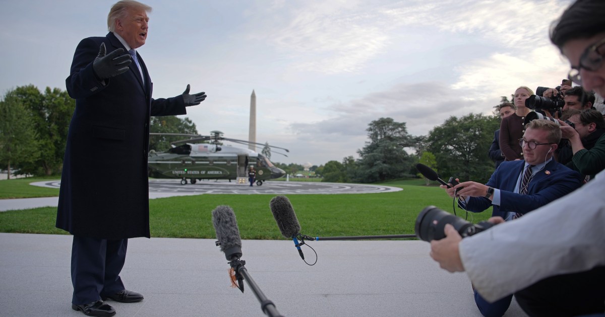 Trump escalates standoff with press in fresh attacks on MS NOW, CNN