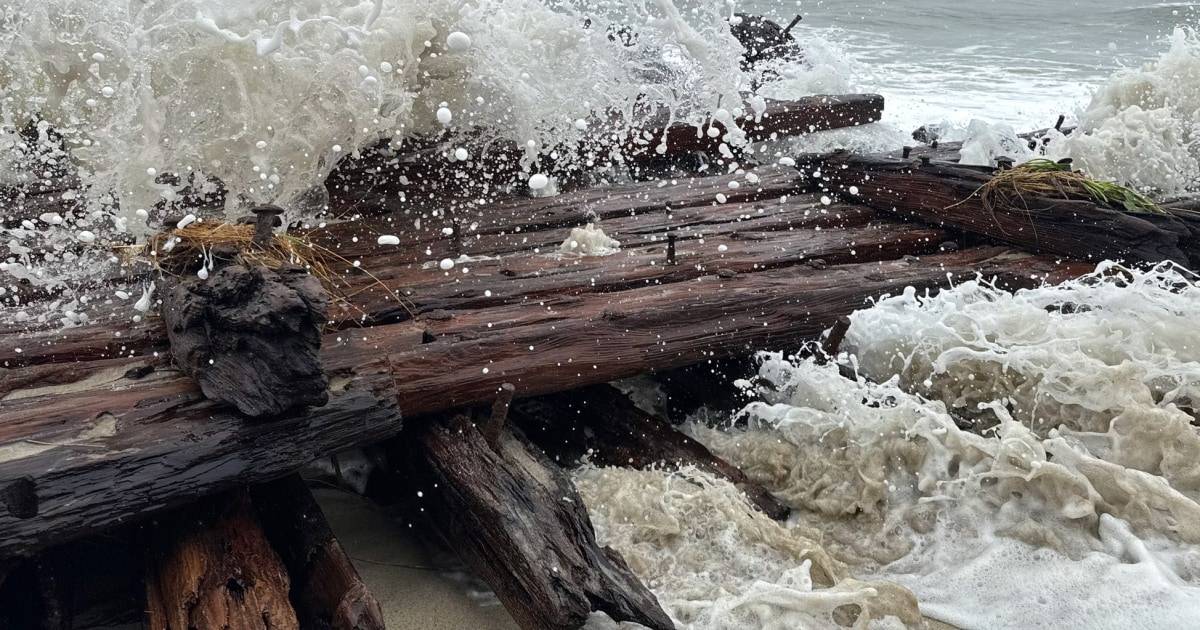 Nor’easter unearths fragments of 19th-century shipwreck on Nantucket