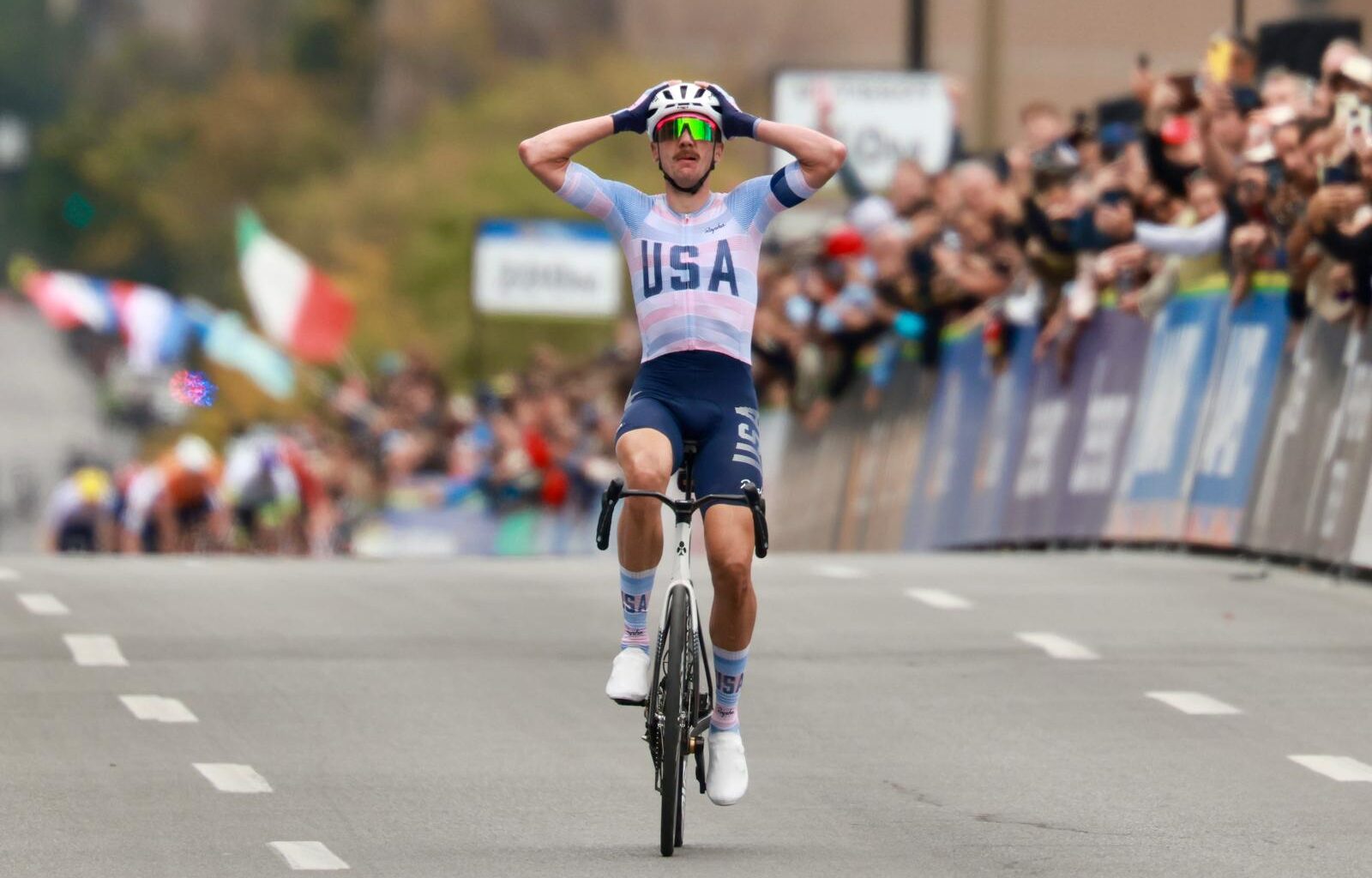 In thrilling conclusion to Montreal 2026 Brandon McNulty wins rainbow jersey