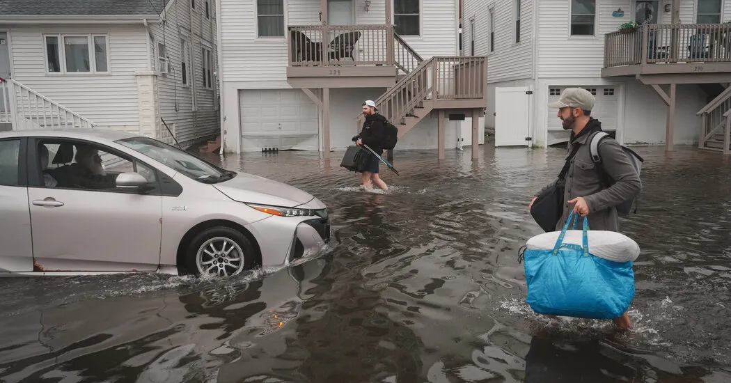 Nor’easter Live Updates: Heavy Winds and Rain Cause Coastal Flooding in Northeast