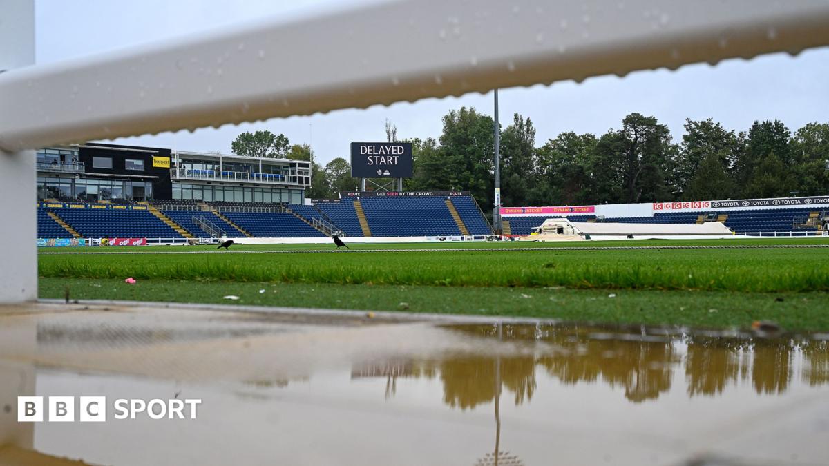 The rain falls in Cardiff