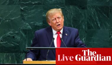 Trump defends actions in Iran and Venezuela in UN General Assembly address amid rising tensions with allies – live | Donald Trump
