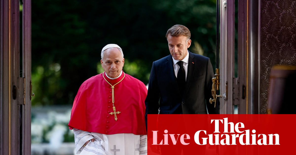 Pope Leo warns against AI creating ‘paradise of machines’ in first visit to France – Europe live | World news