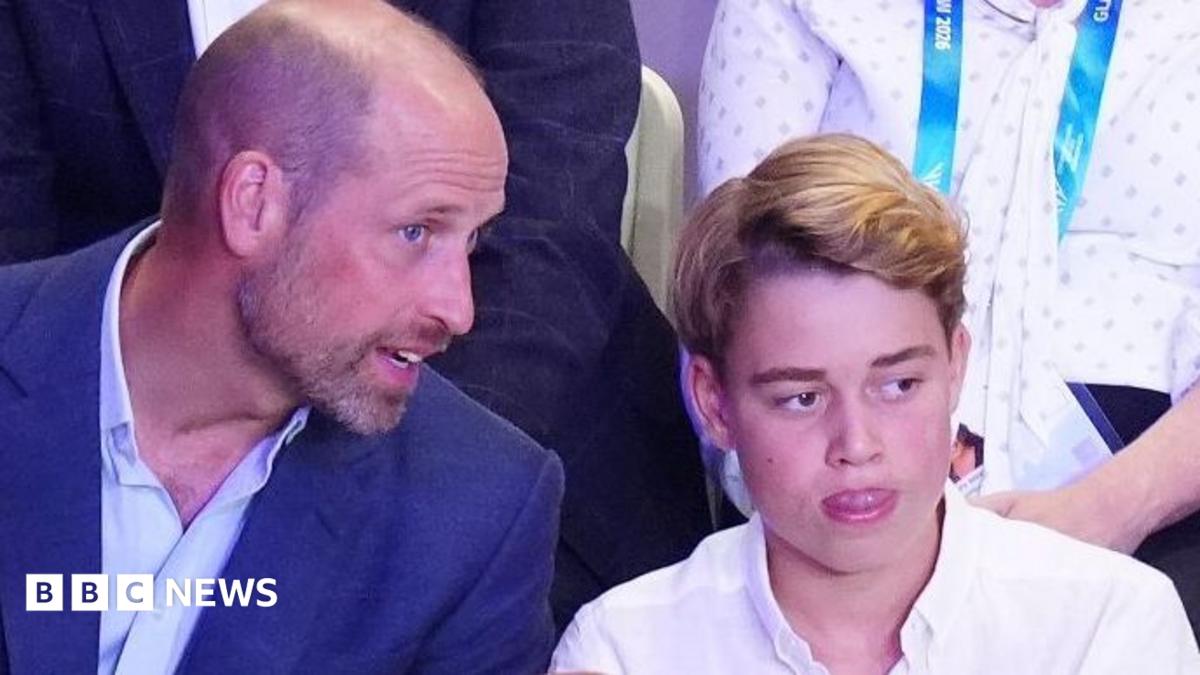 Prince George at the Commonwealth Games in August 2026 with his father Prince William