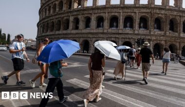 August ties for hottest month on record as global heat climbs - BBC