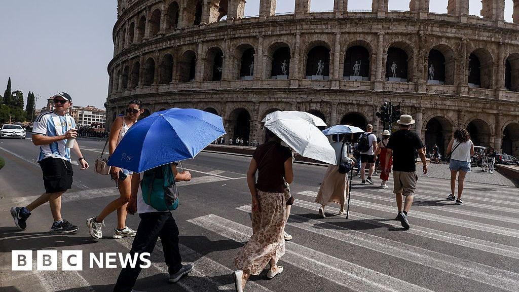 August ties for hottest month on record as global heat climbs - BBC