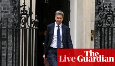 Miliband defends sanctions on Israeli settlements and pushes back against chief rabbi’s criticism – UK politics live | Politics