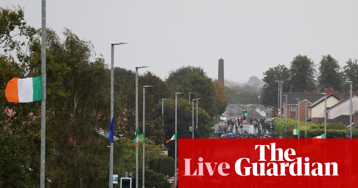 Northern Ireland live: controversial Orange Order march in Portadown delayed amid huge protest | Northern Ireland