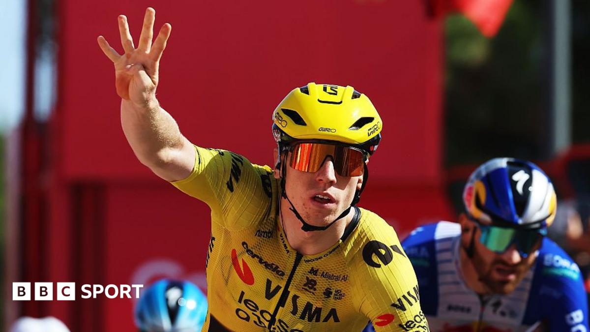 Matthew Brennan celebrates victory