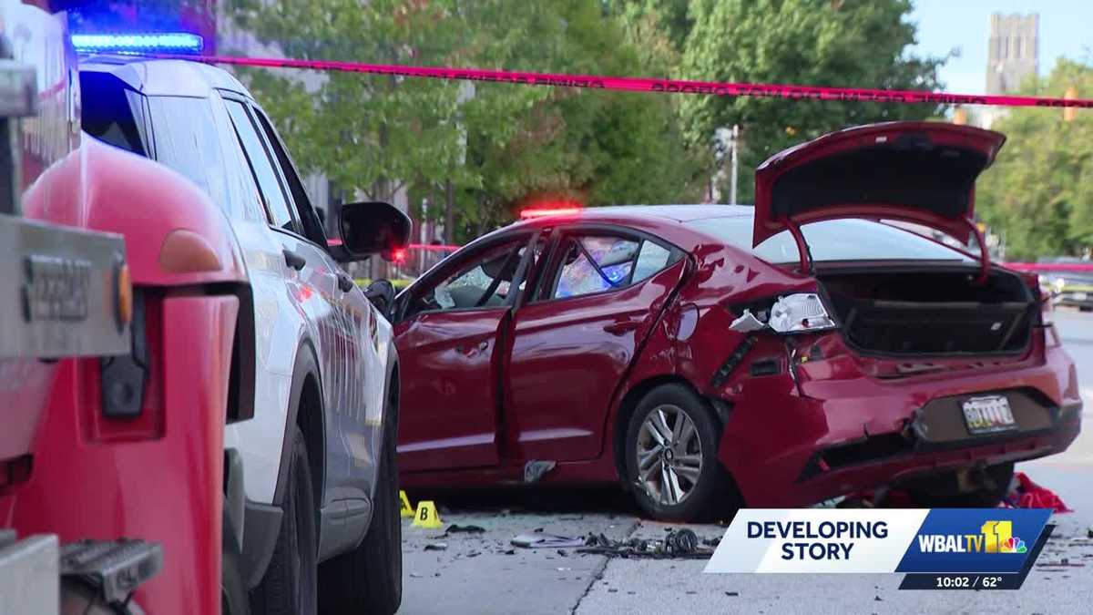 Stolen car strikes MTA bus, 16 people sent to area hospitals