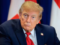 NEW YORK, NEW YORK - SEPTEMBER 22: U.S. President Donald Trump looks on during the signing of a security pact between the U.S., Denmark, and Greenland during the 81st session of the United Nations (U.N.) General Assembly at U.N. Headquarters on September 22, 2026 in New York City. World leaders have gathered in New York for the annual session of the United Nations General Assembly, with this year's global issues ranging from the threat of artificial intelligence to the continued wars in Ukraine and Gaza. (Photo by Chip Somodevilla/Getty Images)