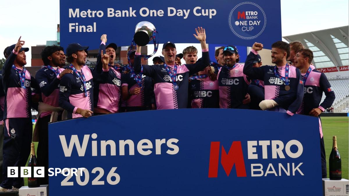 Middlesex lift the One-Day Cup trophy