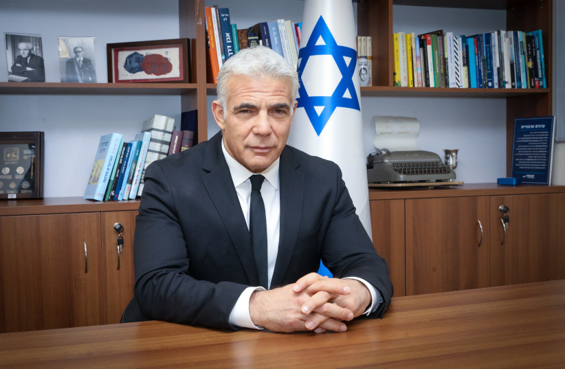 Foreign Minister and Yesh Atid head Yair Lapid