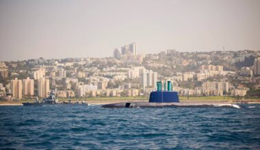 The lead Dolphin II-class submarine, INS Drakon. Photo: Israel Defense Forces
