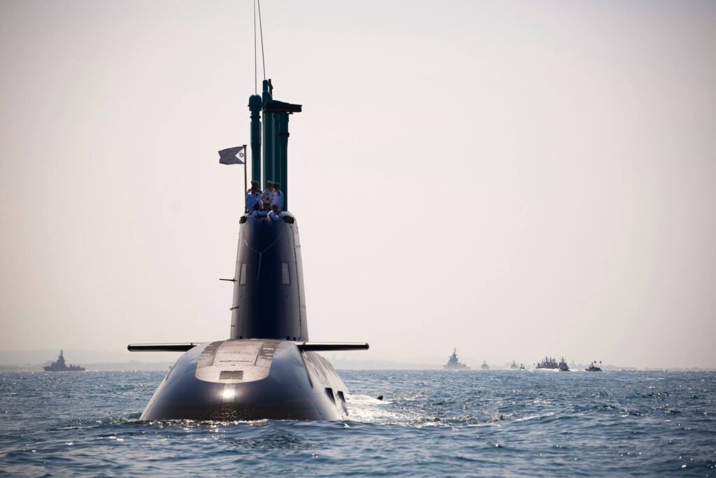 The lead Dolphin II-class submarine, INS Drakon. Photo: Israel Defense Forces