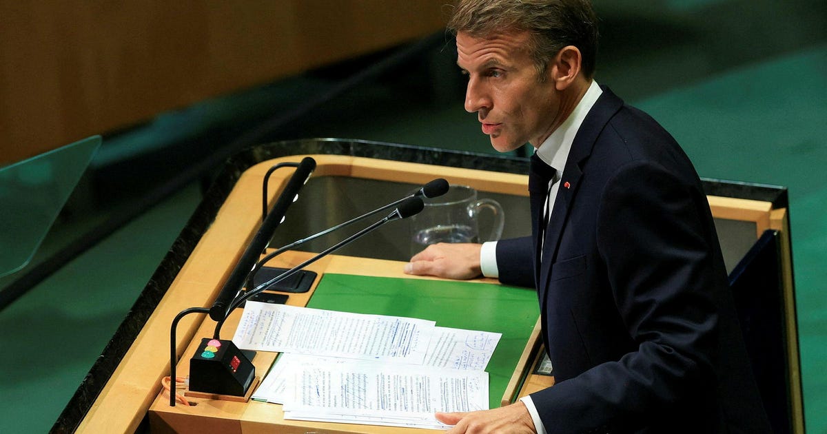 Macron Says Only Sovereign Lebanon Can Disarm Hezbollah; Condemns Israeli Violations