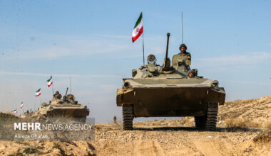Army ground forces deployed across Iran's borders