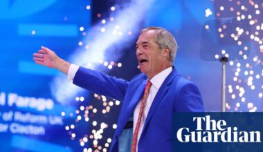 Farage seeks to shore up damaged leadership as scandal engulfs Reform conference | Nigel Farage