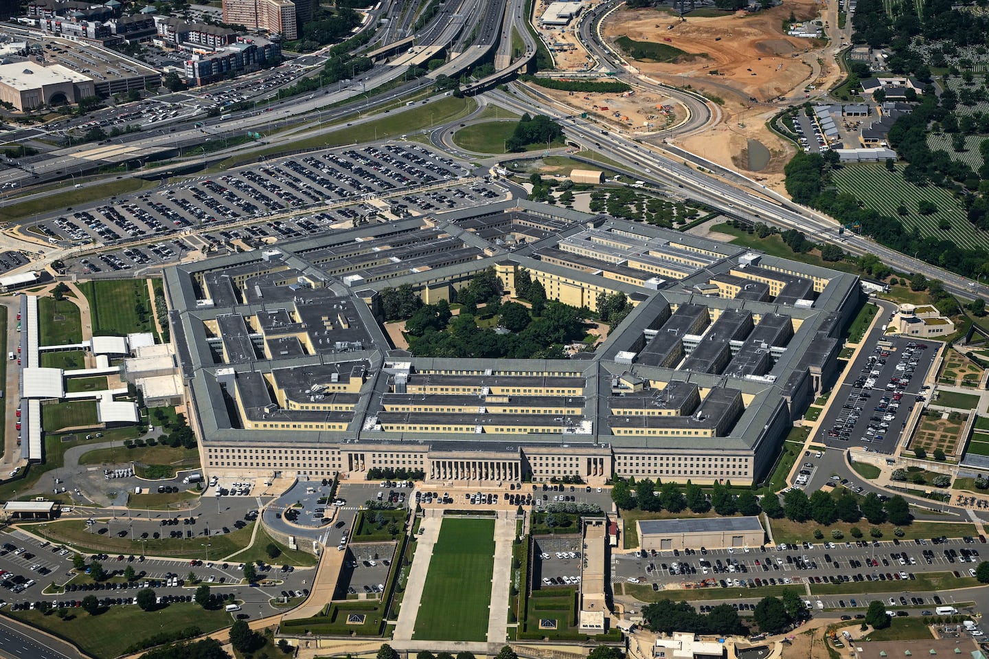The Pentagon building in Arlington, Va.