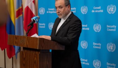 Abbas Araghchi, Iran’s foreign minister, spoke to reporters at the UN General Assembly in New York, Sept. 25, 2026. Araghchi was to meet with Qatari mediators Monday about the latest peace deal discussions, according to Iranian state media.