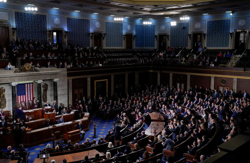 U.S. Senate and the House of Representatives members attend a joint session of Congress to certify Donald Trump's election, at the U.S. Capitol in Washington, U.S. January 6, 2025.