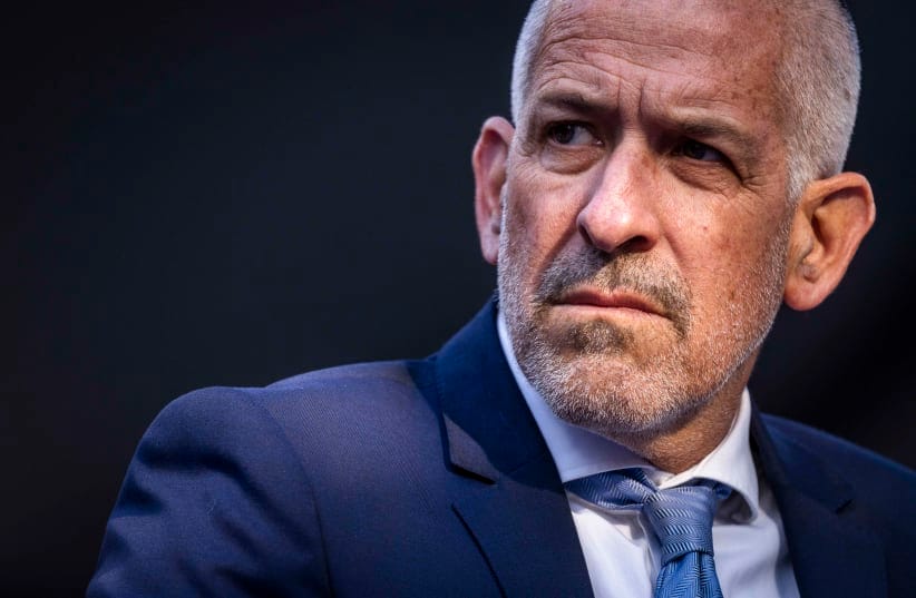 Shin Bet director Ronen Bar seen at Mount Herzl cemetery in Jerusalem, November 6, 2022