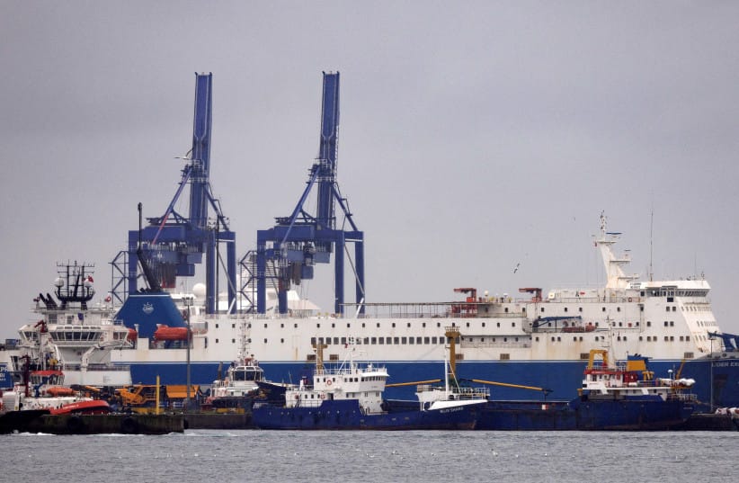 Cameroon-flagged Ro Ro ship Lider Express is moored at Haydarpasa Port in Istanbul, Turkey, February 17, 2025.