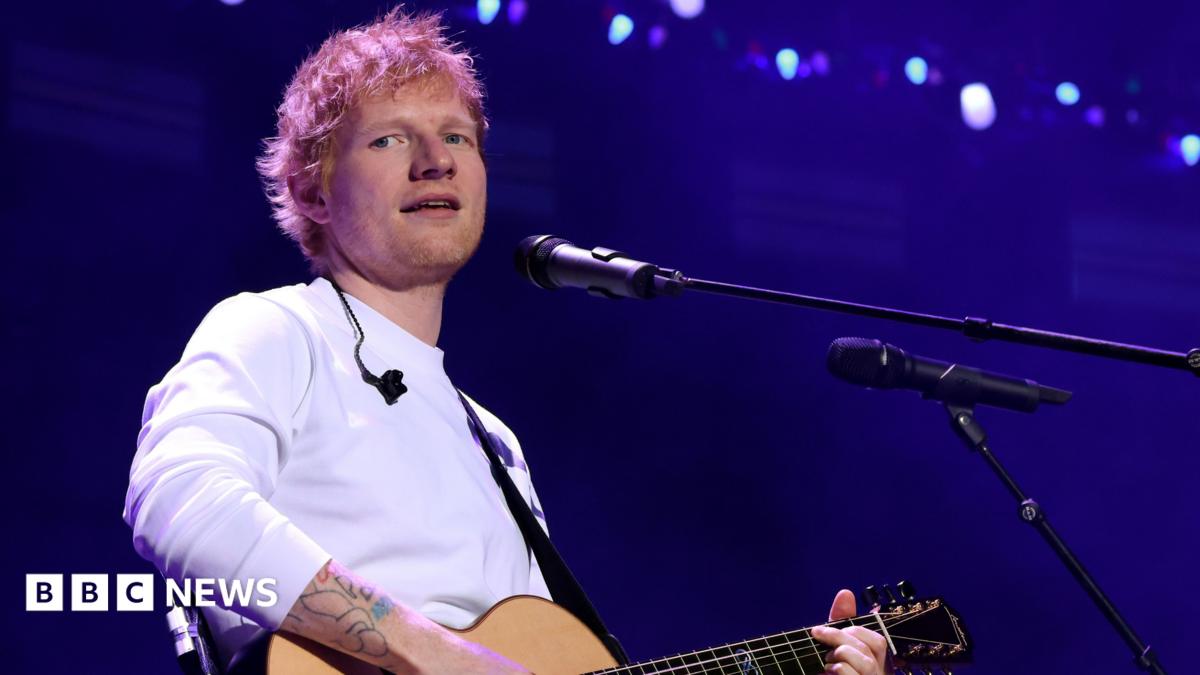 Ed Sheeran on stage