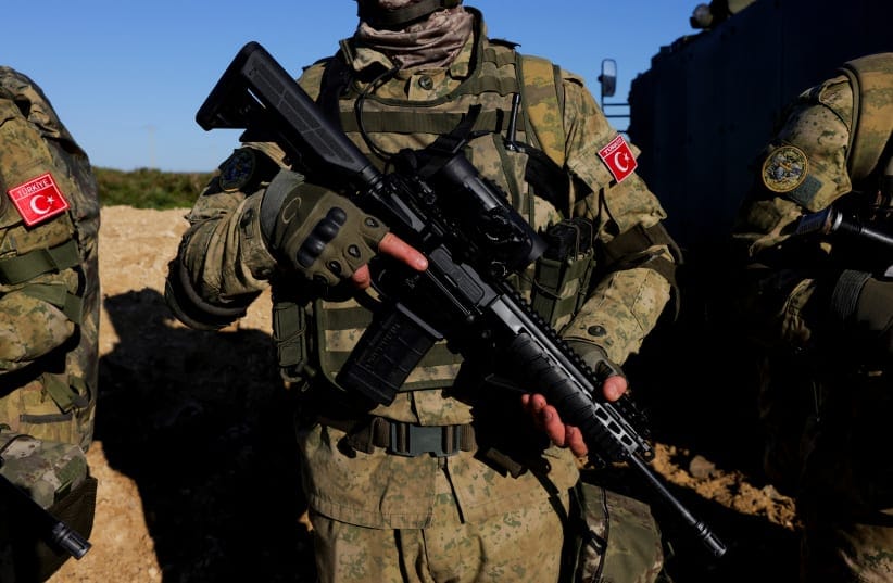 A Turkish soldier participating an a NATO exercise, Barbate, Spain, March 28, 2025; illustrative.