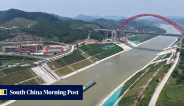 China launches new canal, first of its kind since 1949, giving inland access to sea lanes