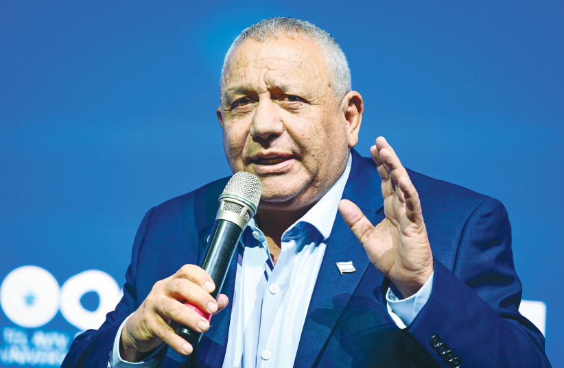 Gadi Eisenkot speaks during a conference at Tel Aviv University last month.