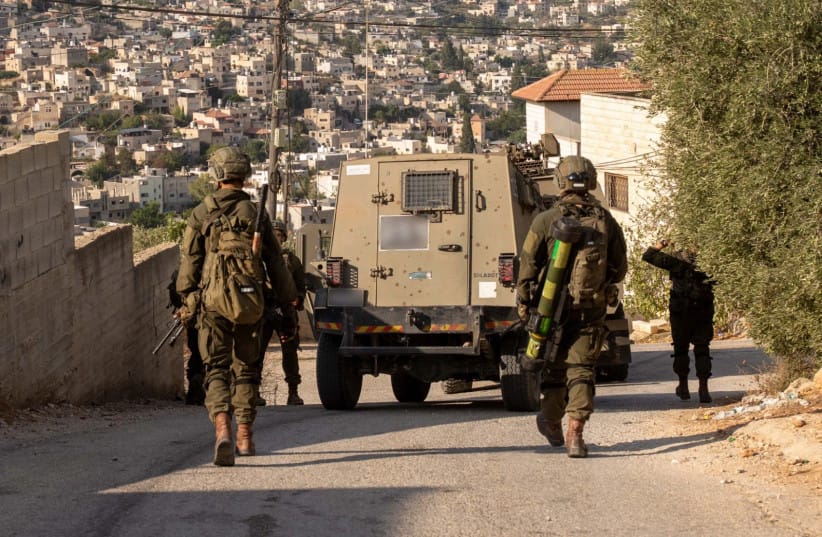 IDF troops operate in the West Bank, August 17, 2026.