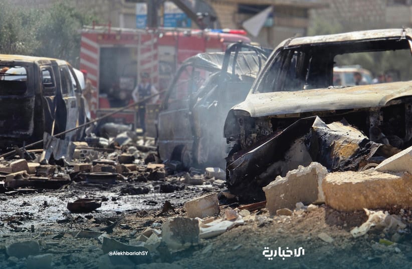 The aftermath of a deadly car bomb in Syria's Idlib Province, September 1, 2026.