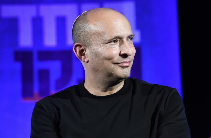 Former prime minister Naftali Bennett attends an election campaign event for his B'Yachad party, in Ramat Hasharon, August 20, 2026