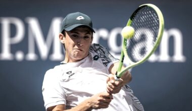 Israeli teen, Dan Brand fell in three sets in the second round of the US Open juniors singles tournament, but is still alive in the doubles event.