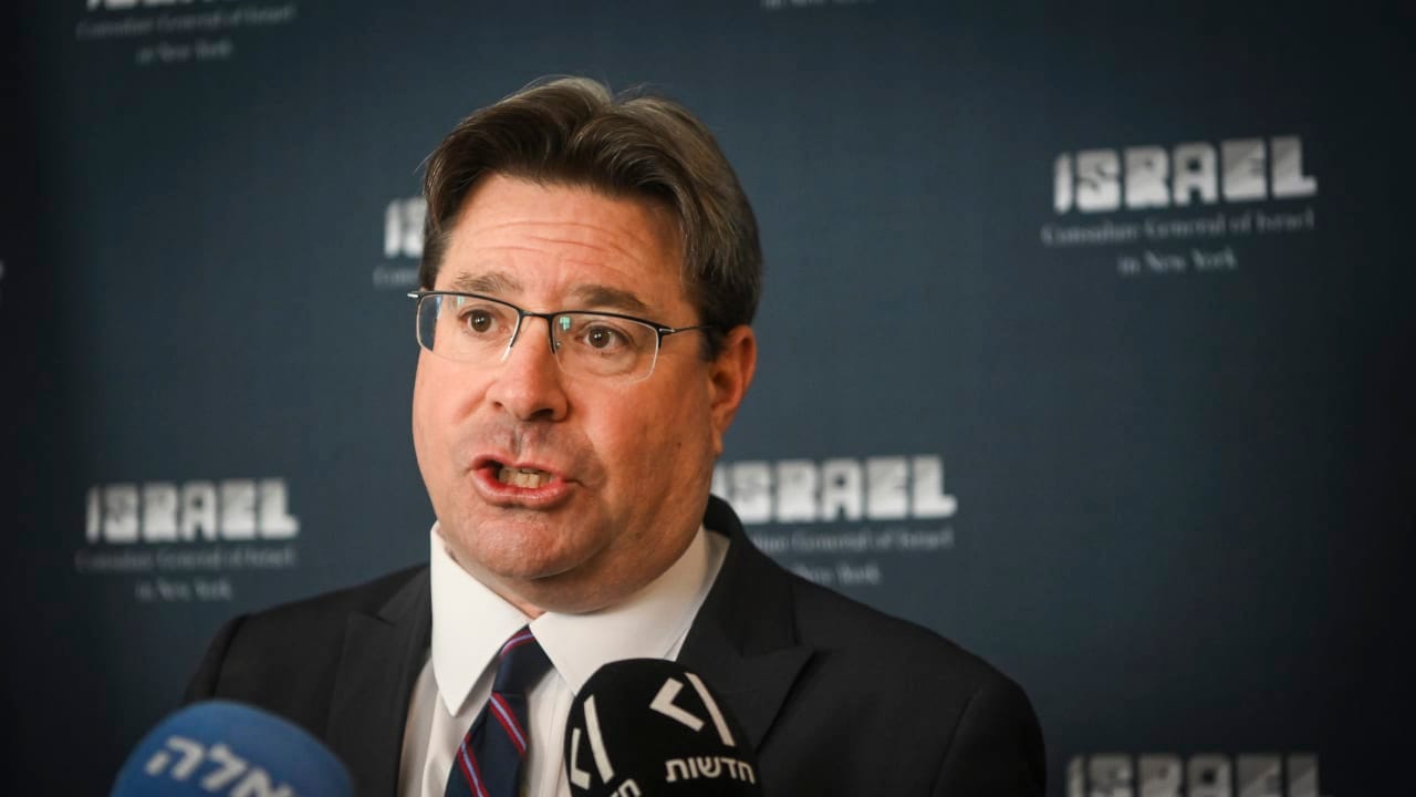 Ofir Akunis, Israeli Consul General in New York attends the Israel Day Parade in New York City, May 31, 2026.