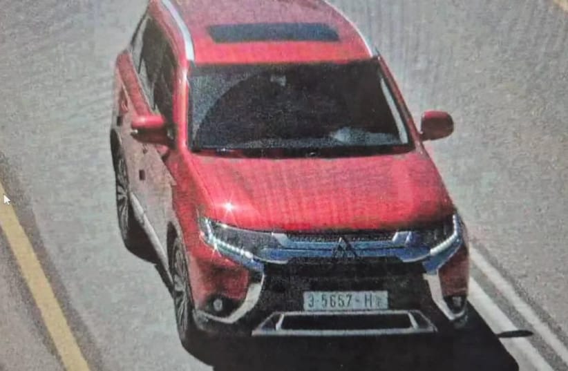 Car suspected to belong to the terrorist who shot at least one person nearby Neveh Tzuf in the West Bank, September 20, 2026.