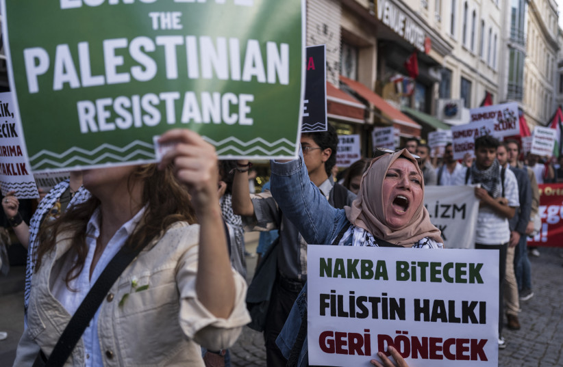 Protesters in Turkey. Those who see themselves as Israel’s legitimate critics must also be willing to criticize Hamas, Palestinian rejection of compromise, and terrorist attacks on Israeli civilians with comparable clarity.
